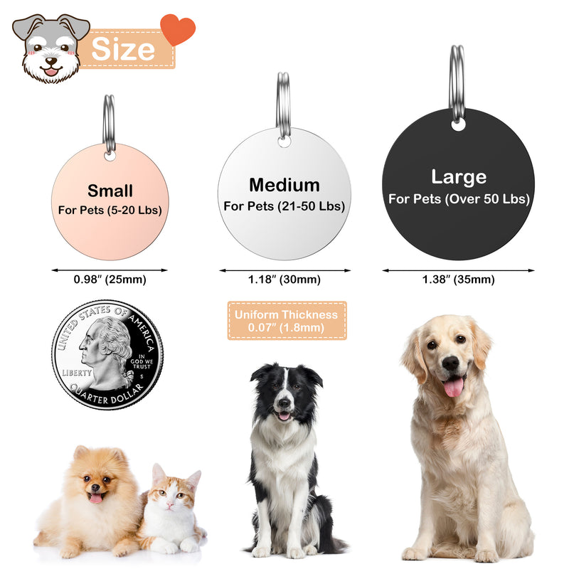 Dog Tags Personalized for Pets GISUREY Dog Name Tag Engraved with 48 GISUERY Store